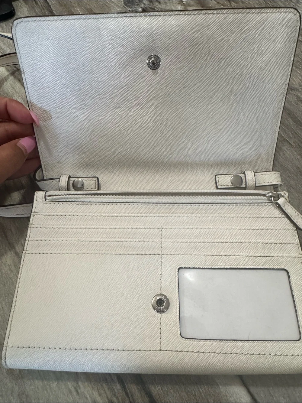 Michael Kors white small crossbag